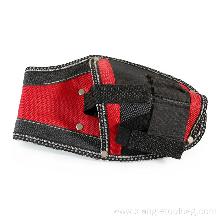 Red Black Drill Holster Velcro Strap Screwdriver Loop